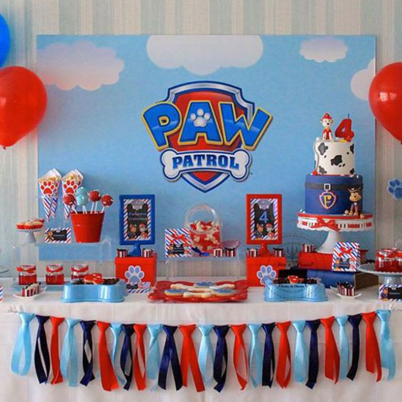 ideias criativas decoração festa infantil patrulha canina