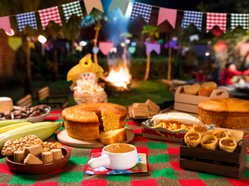 decoração festa junina vs decoração de aniversário tradicional