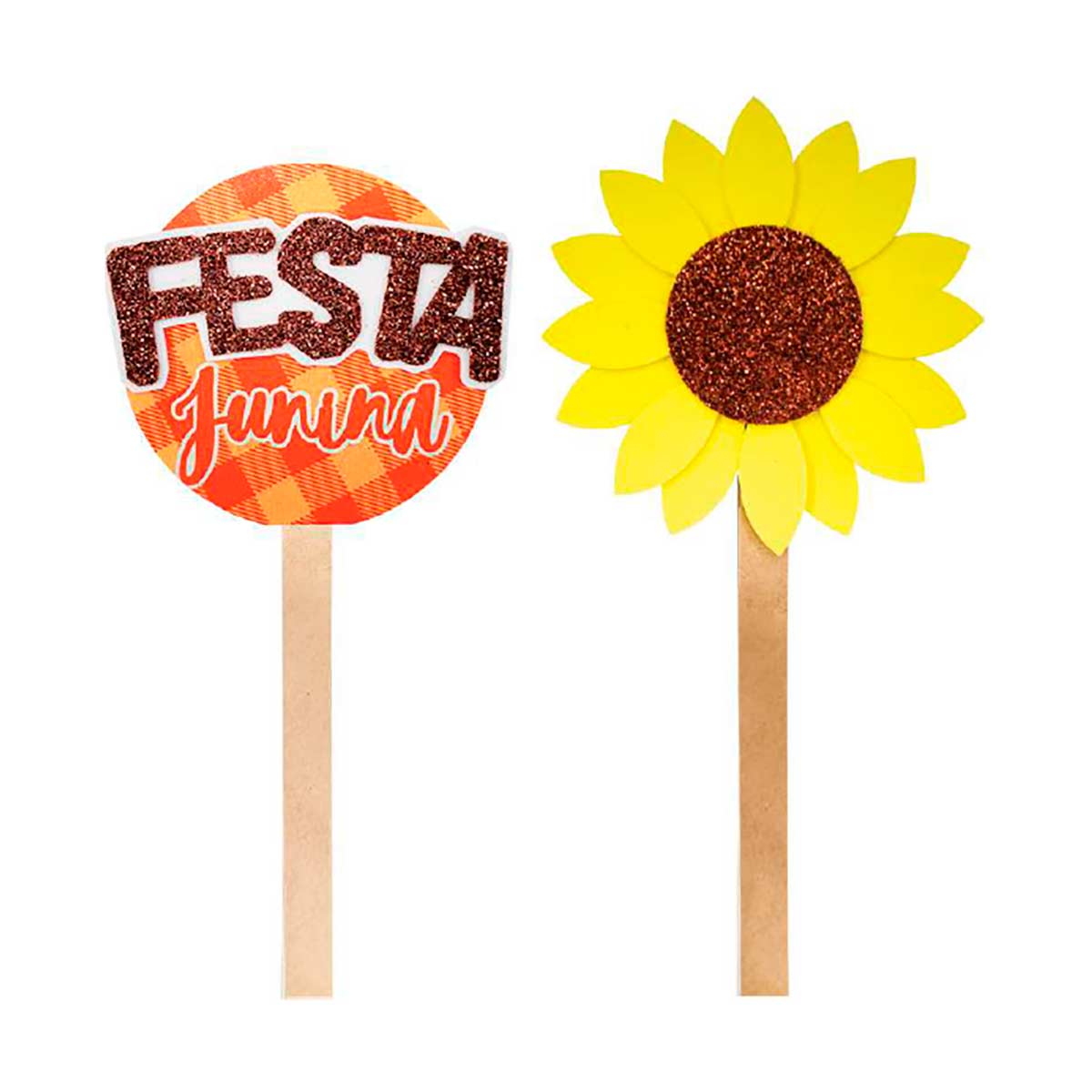 decoração festa junina girassol mesa