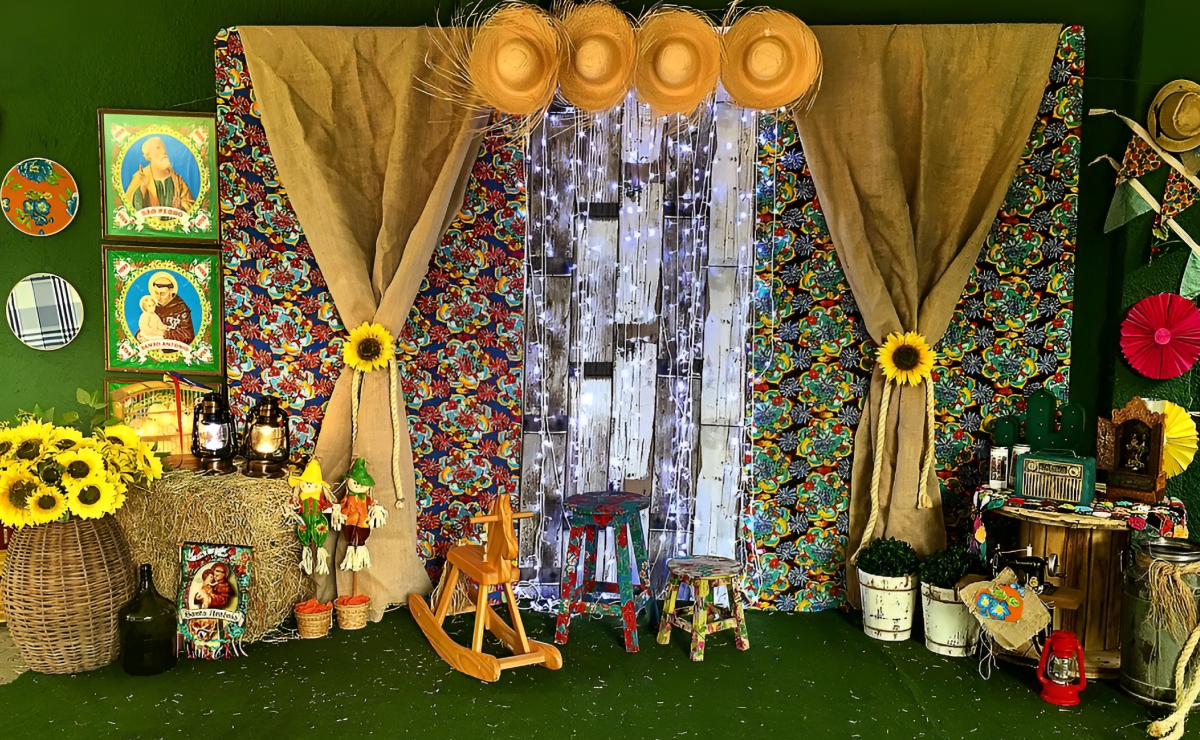 decoração festa junina girassol DIY