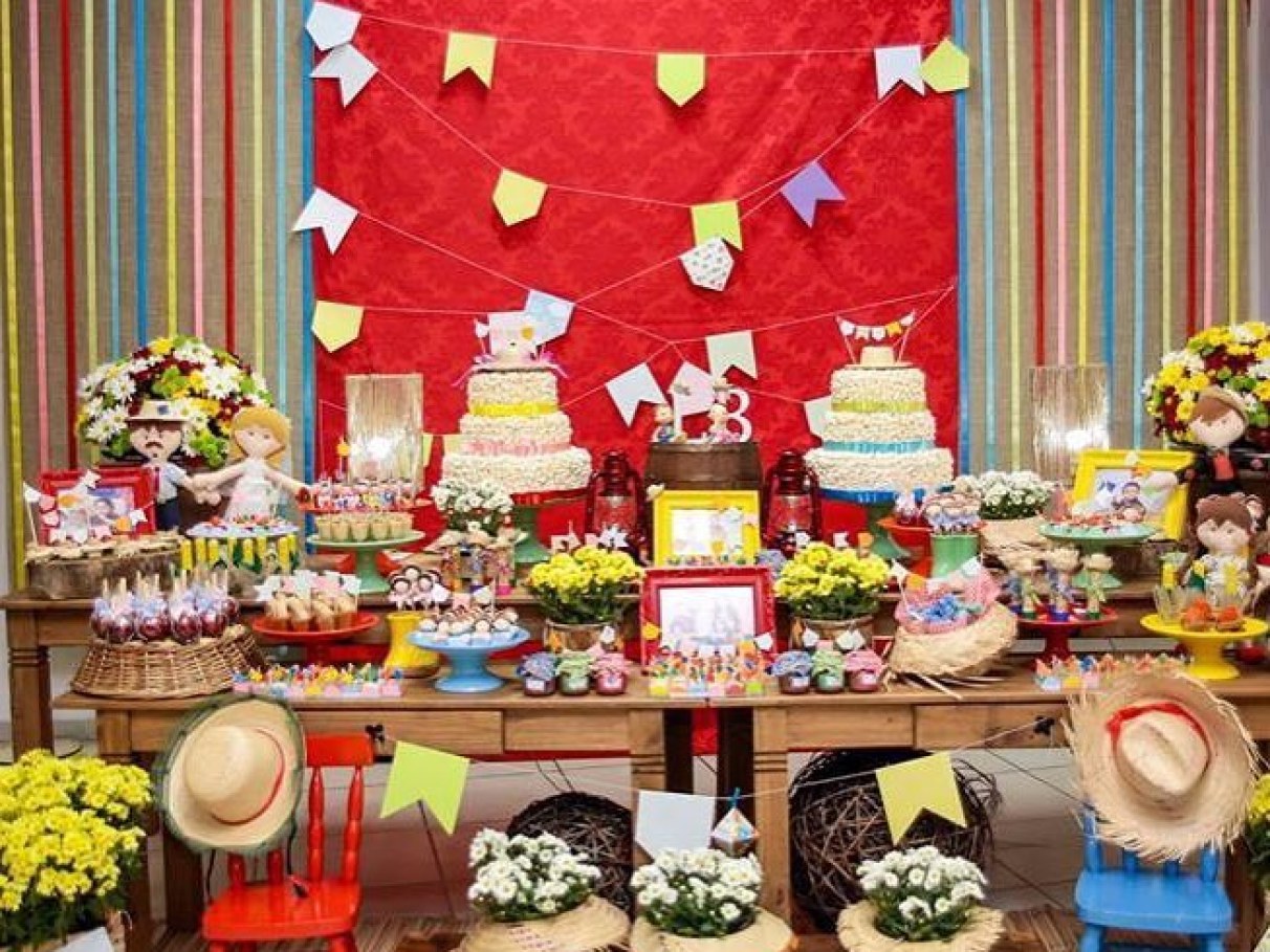 decoração festa junina para bebês