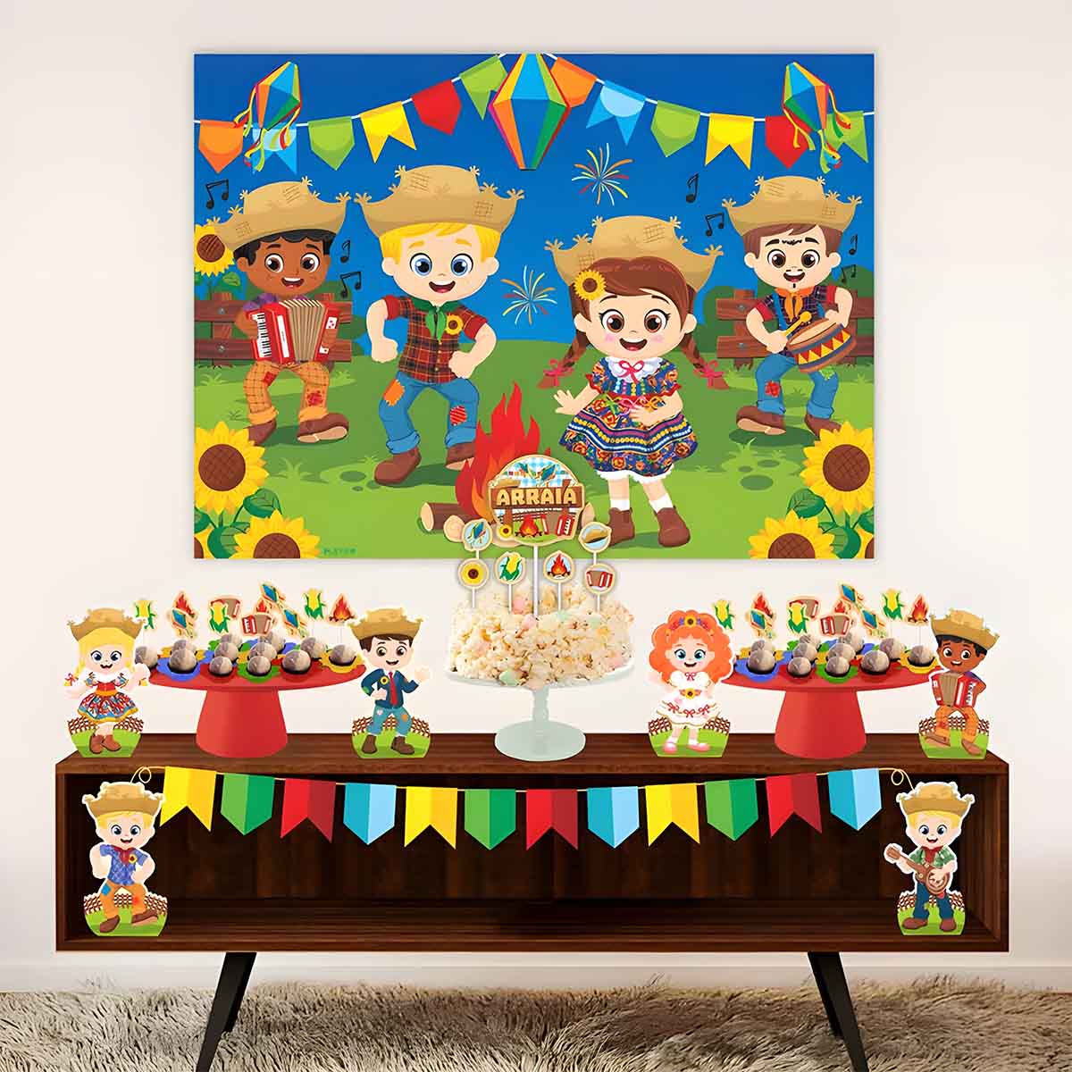 ideias de decoração festa junina infantil menino criativas