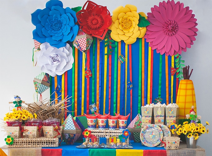 painel festa junina para escola