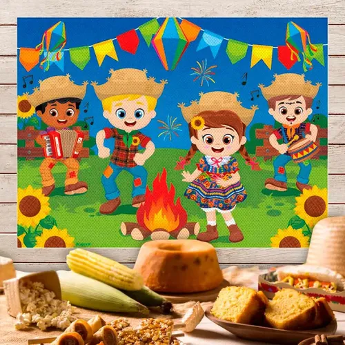 painel festa junina simples
