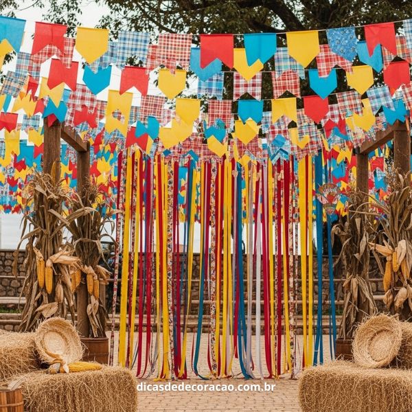 ideias de decoração festa junina quintal simples