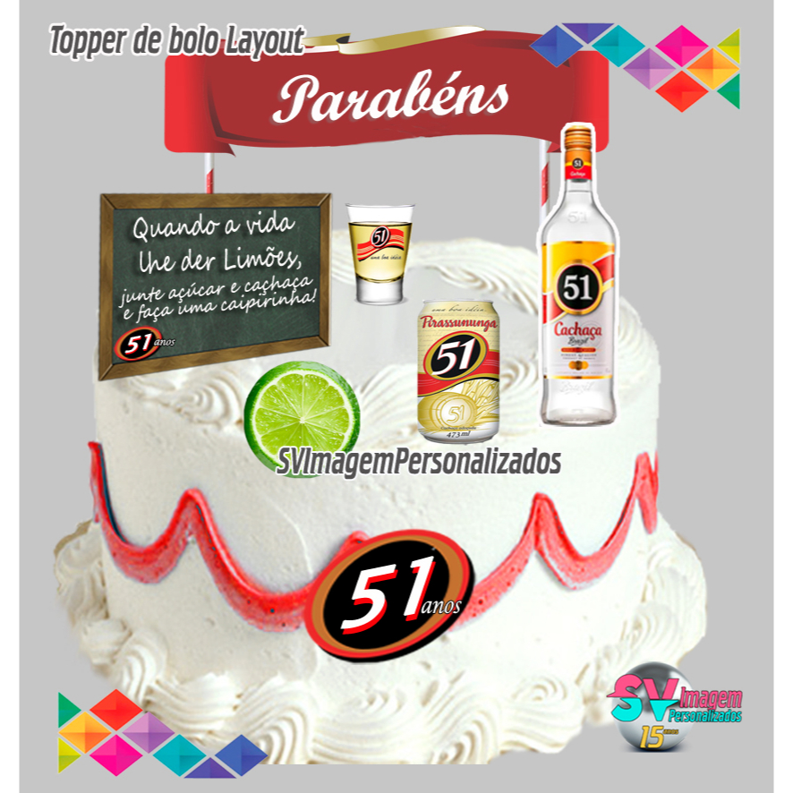 festa boteco 51 anos ideias