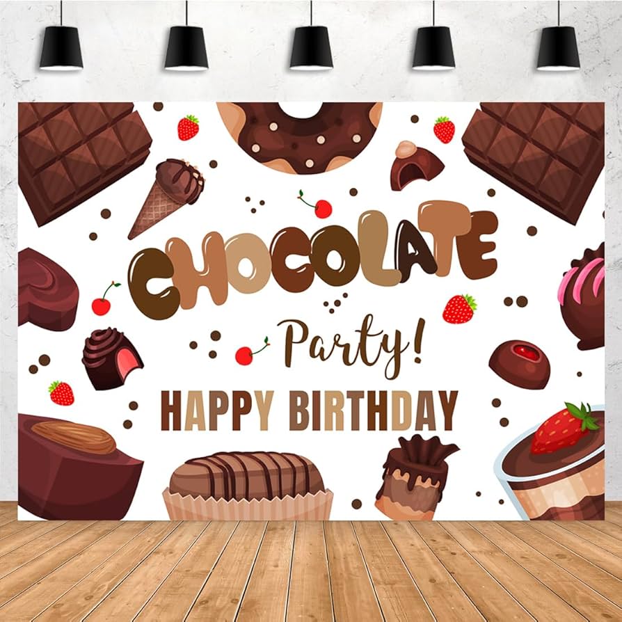 decoração festa chocolate vs decoração festa doce