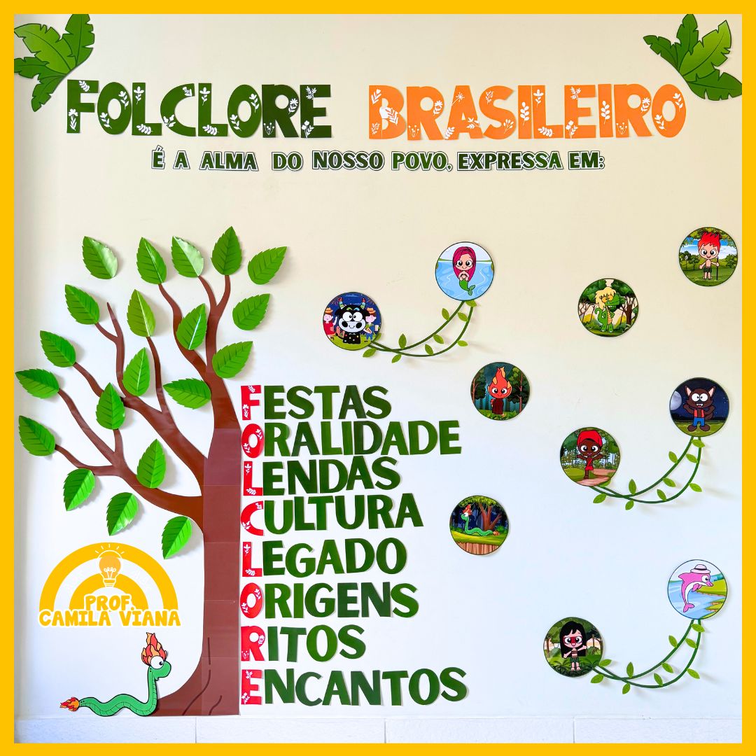 ideias de decoração folclore brasileiro para escola