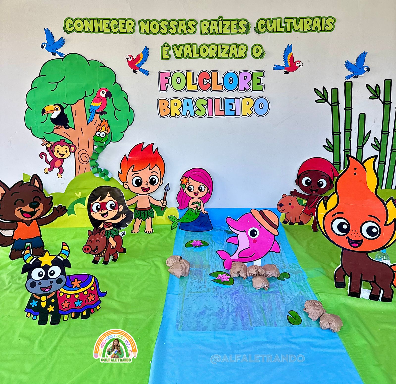 ideias de decoração folclore brasileiro para escola