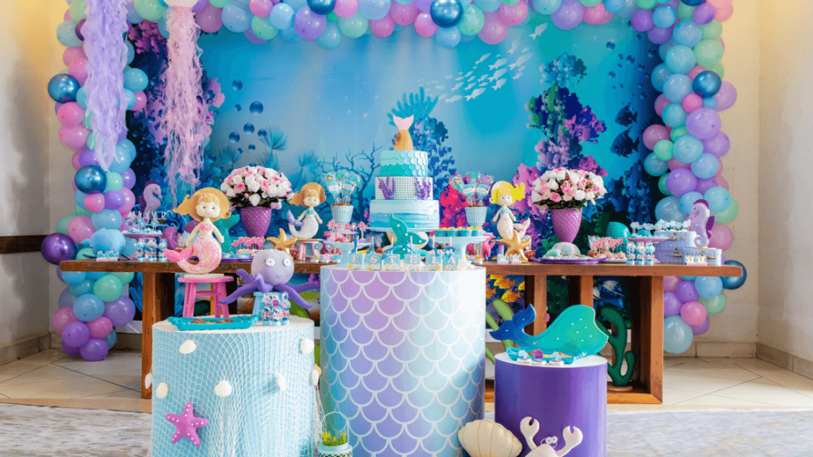 ideias decoração fundo do mar luxo menina