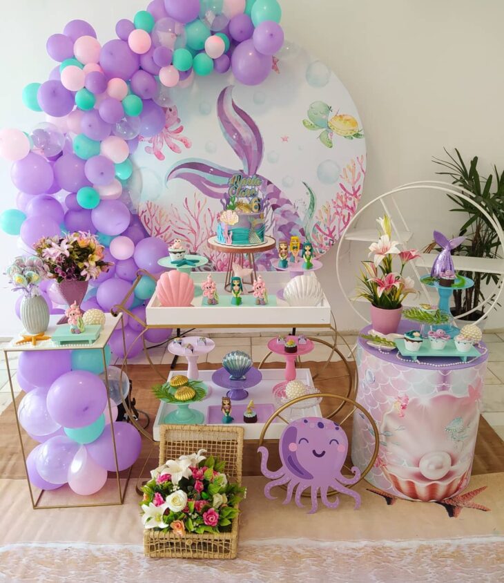 quanto custa decoração fundo do mar luxo menina