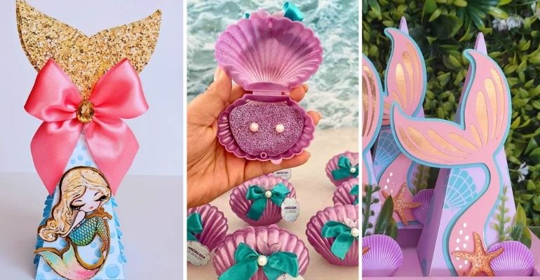 painel de fundo do mar luxo para festa de menina