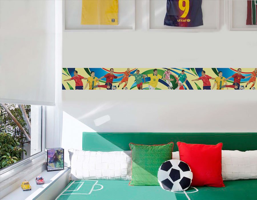 ideias de decoração quarto futebol para meninos
