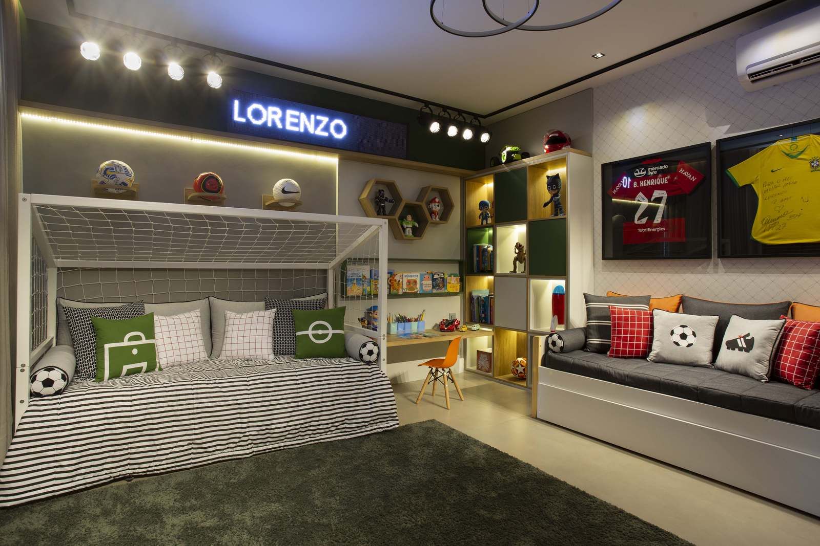 erros comuns ao decorar quarto tema futebol