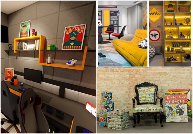 decoração geek para apartamento pequeno