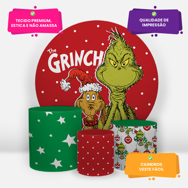 decoração sala grinch