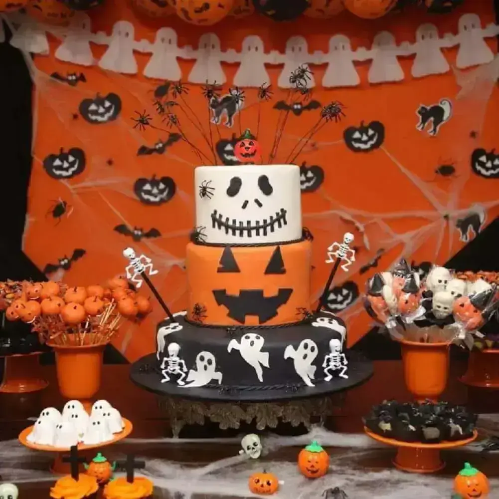 ideias criativas de decoração de halloween para sala