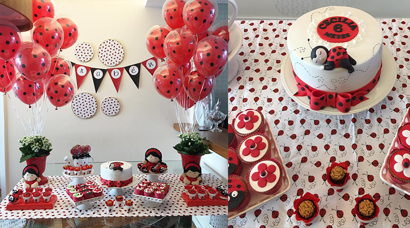 ideias de decoração de festa joaninha simples e barata