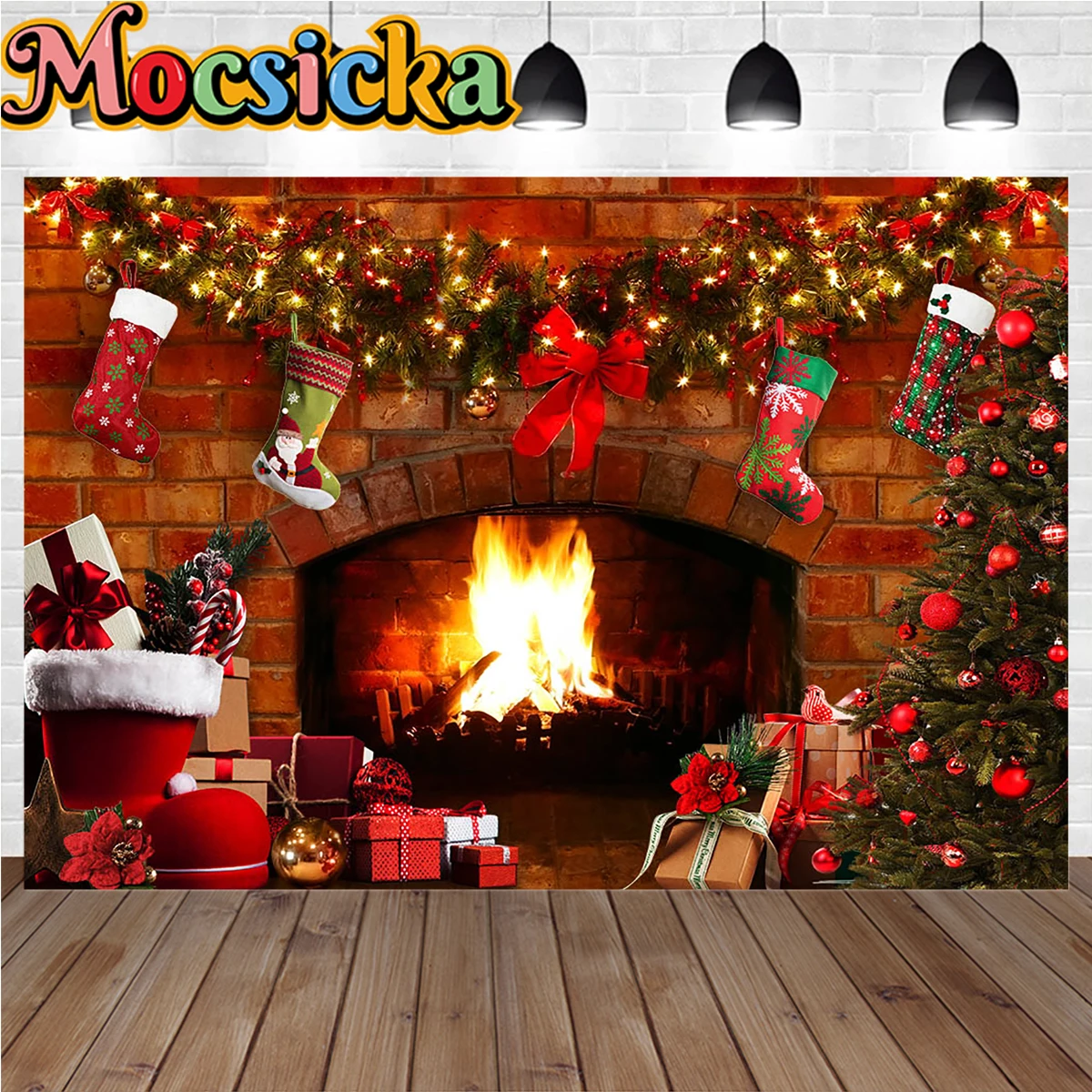 diy decoração lareira natal