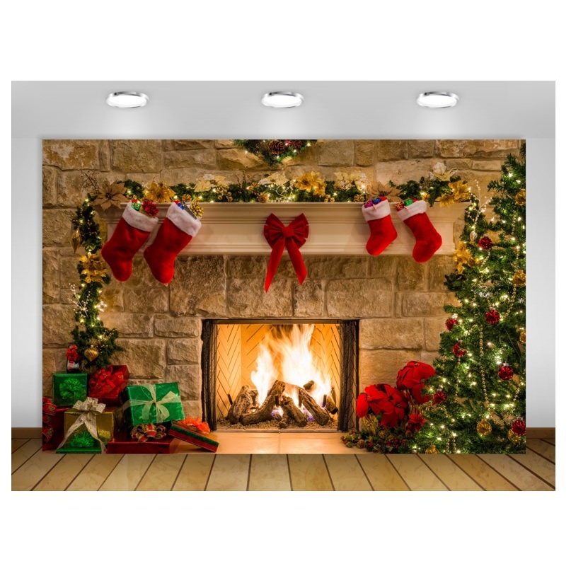 diy decoração lareira natal