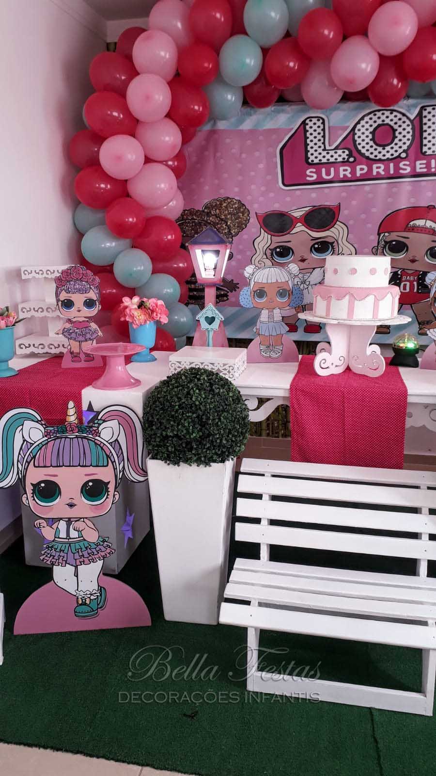 decoração lol surprise simples