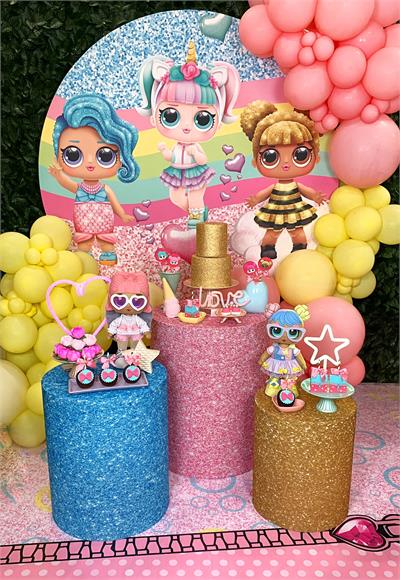 decoração lol surprise para menina