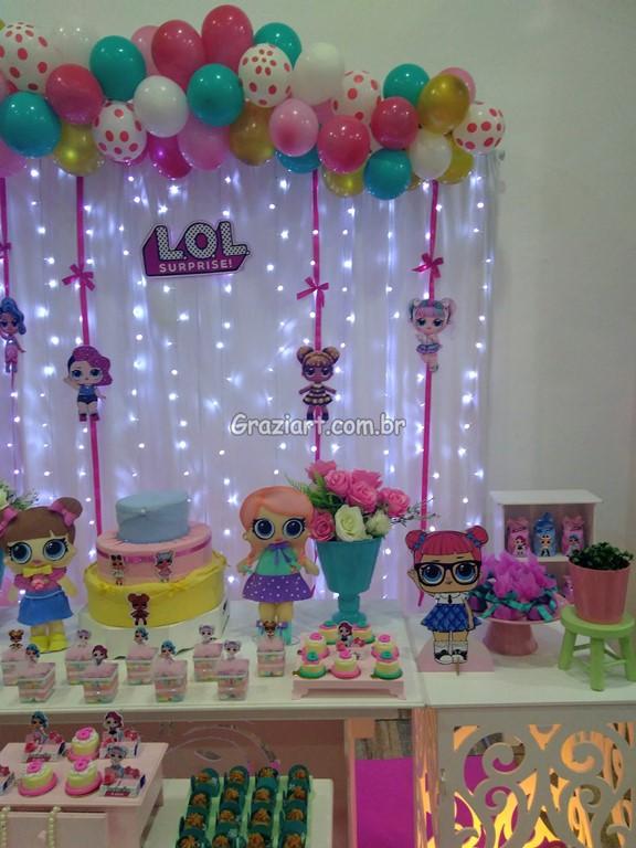 decoração lol surprise para salão