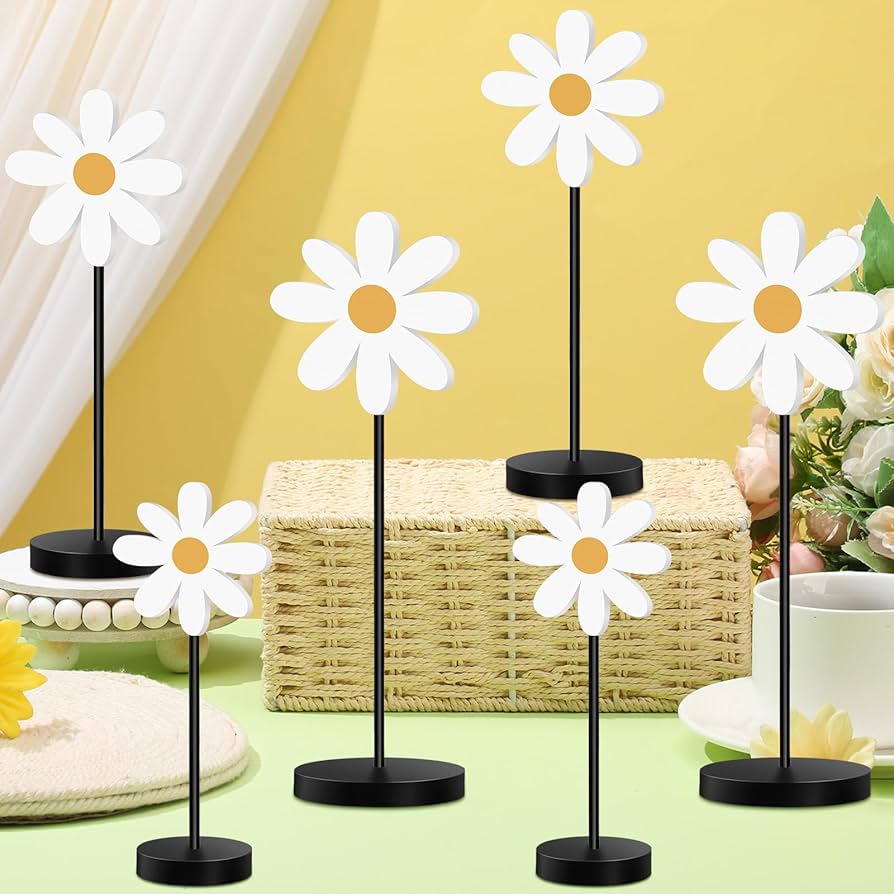 decoração margarida minimalista