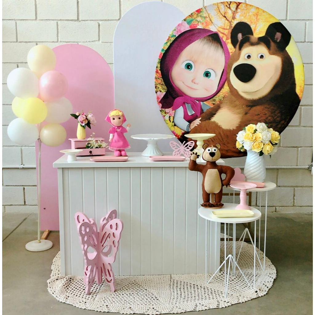 ideias de decoração Masha e Urso DIY
