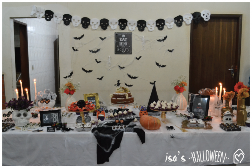 mesa de halloween sofisticada vs divertida