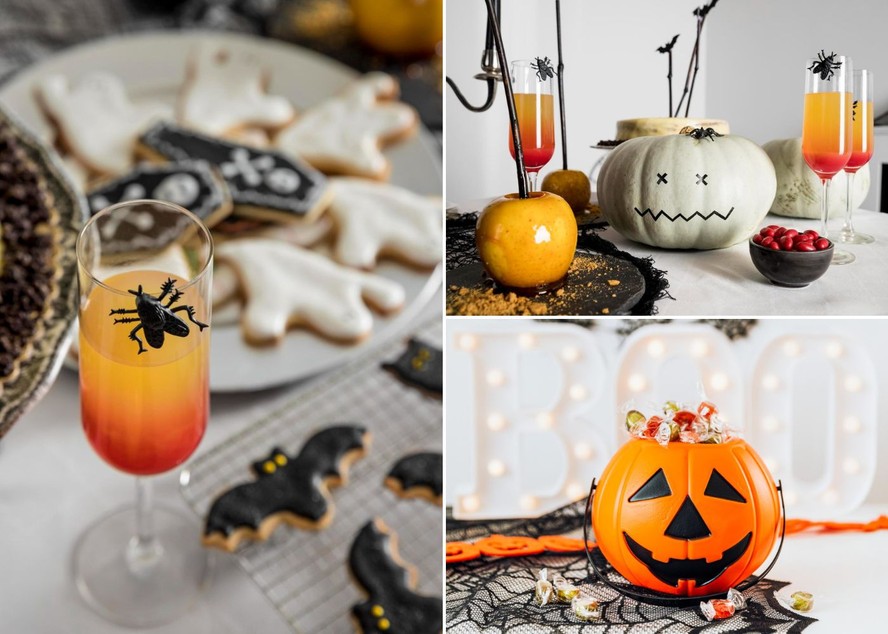 mesa de halloween sofisticada vs divertida