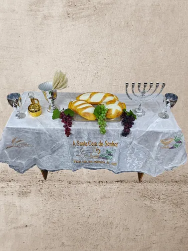 como escolher toalha mesa santa ceia cetim laise