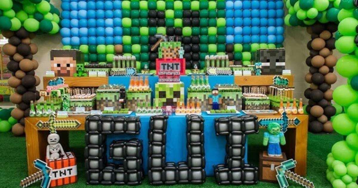 decoração minecraft luxo