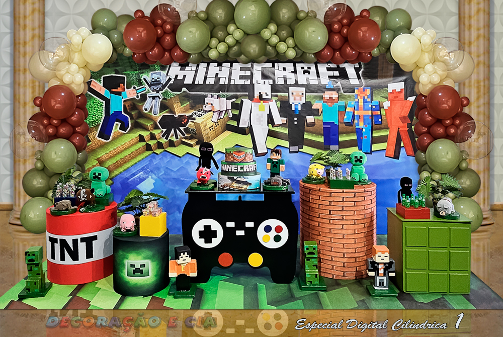 como fazer decoração minecraft luxo em casa