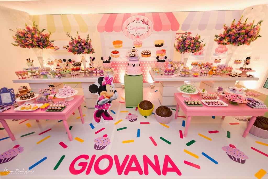 Convite Minnie Confeiteira