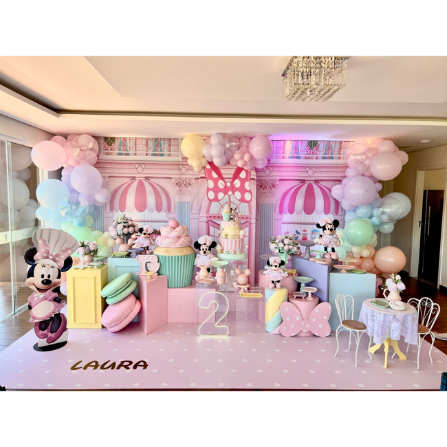 Mesa de Doces Minnie Confeiteira