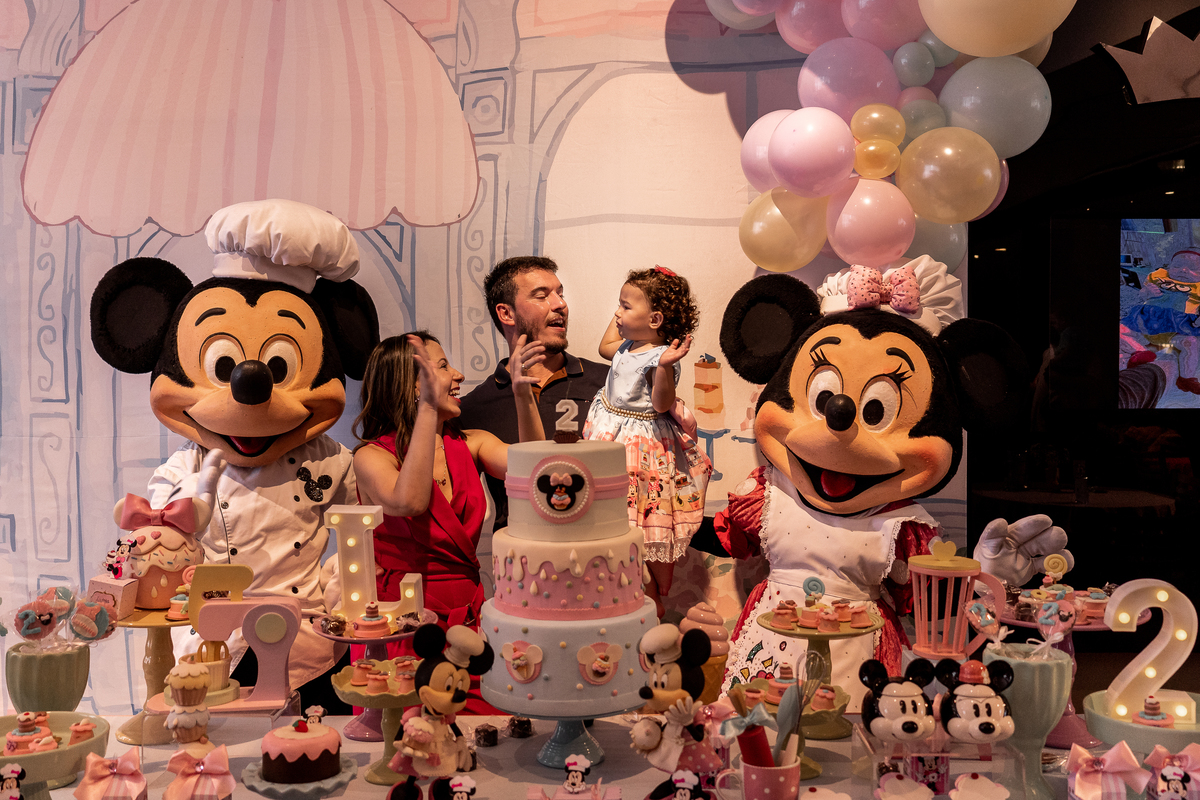 Painel Sublimado Minnie Confeiteira