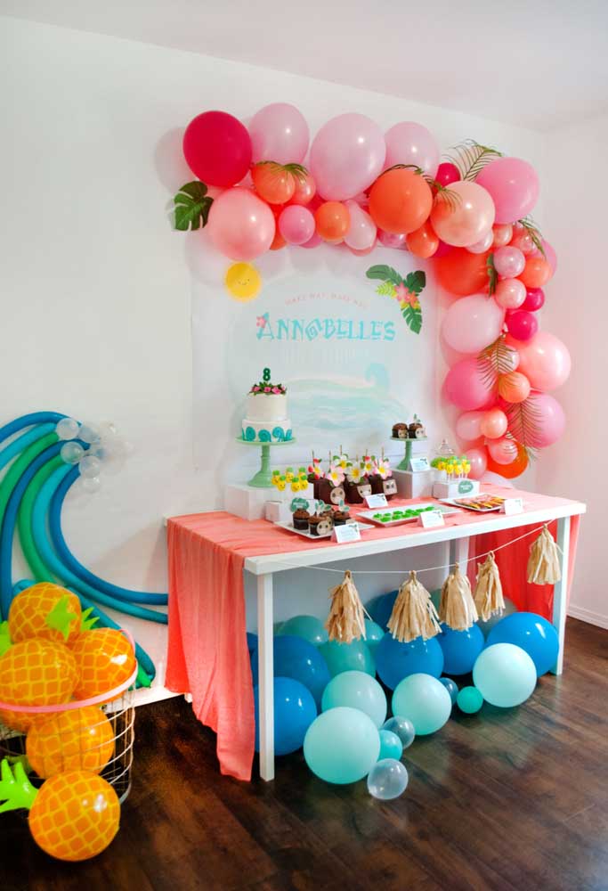 decoração moana adulta