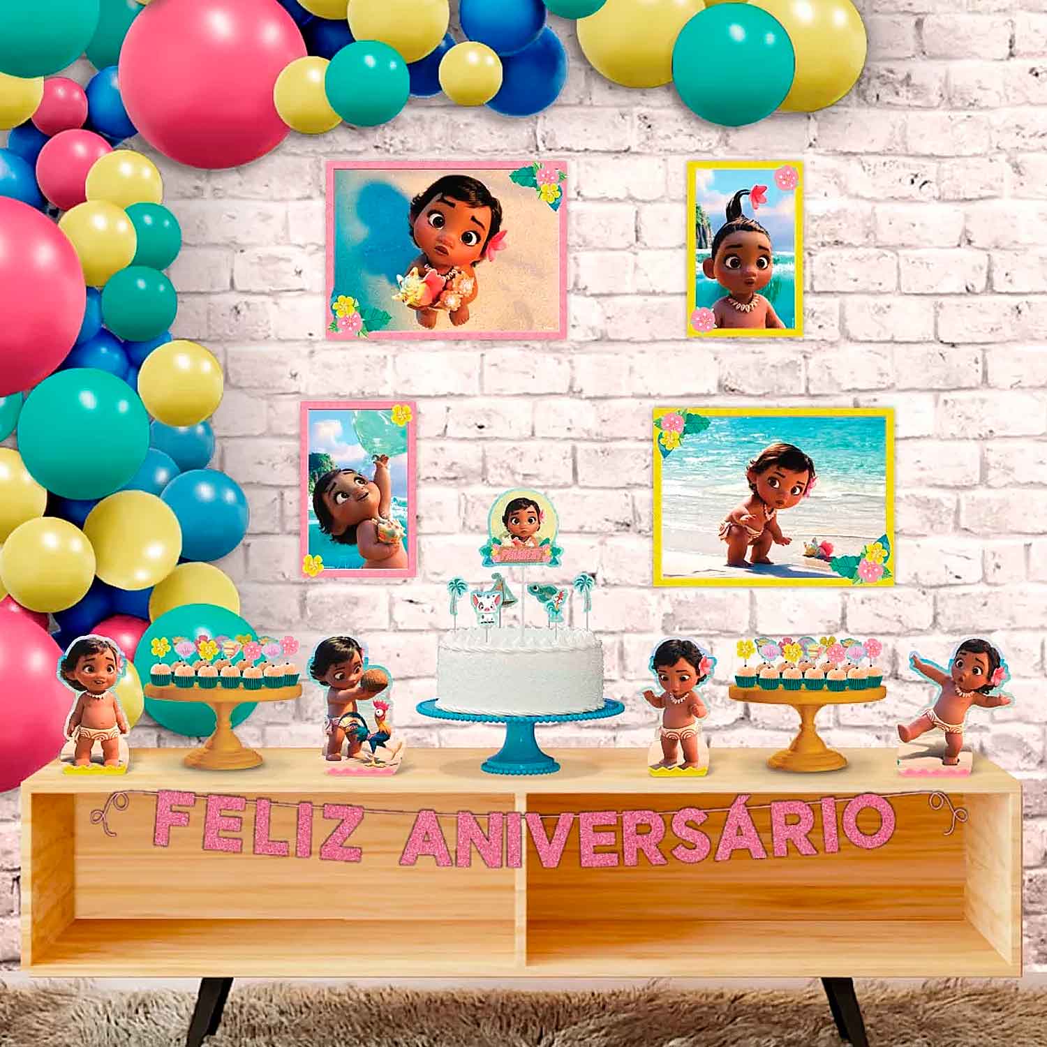 festa moana baby DIY
