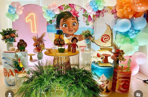 decoração moana baby simples e barata