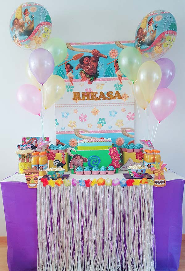 festa moana baby DIY