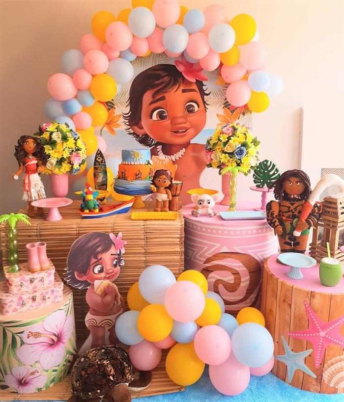 decoração moana baby para quarto