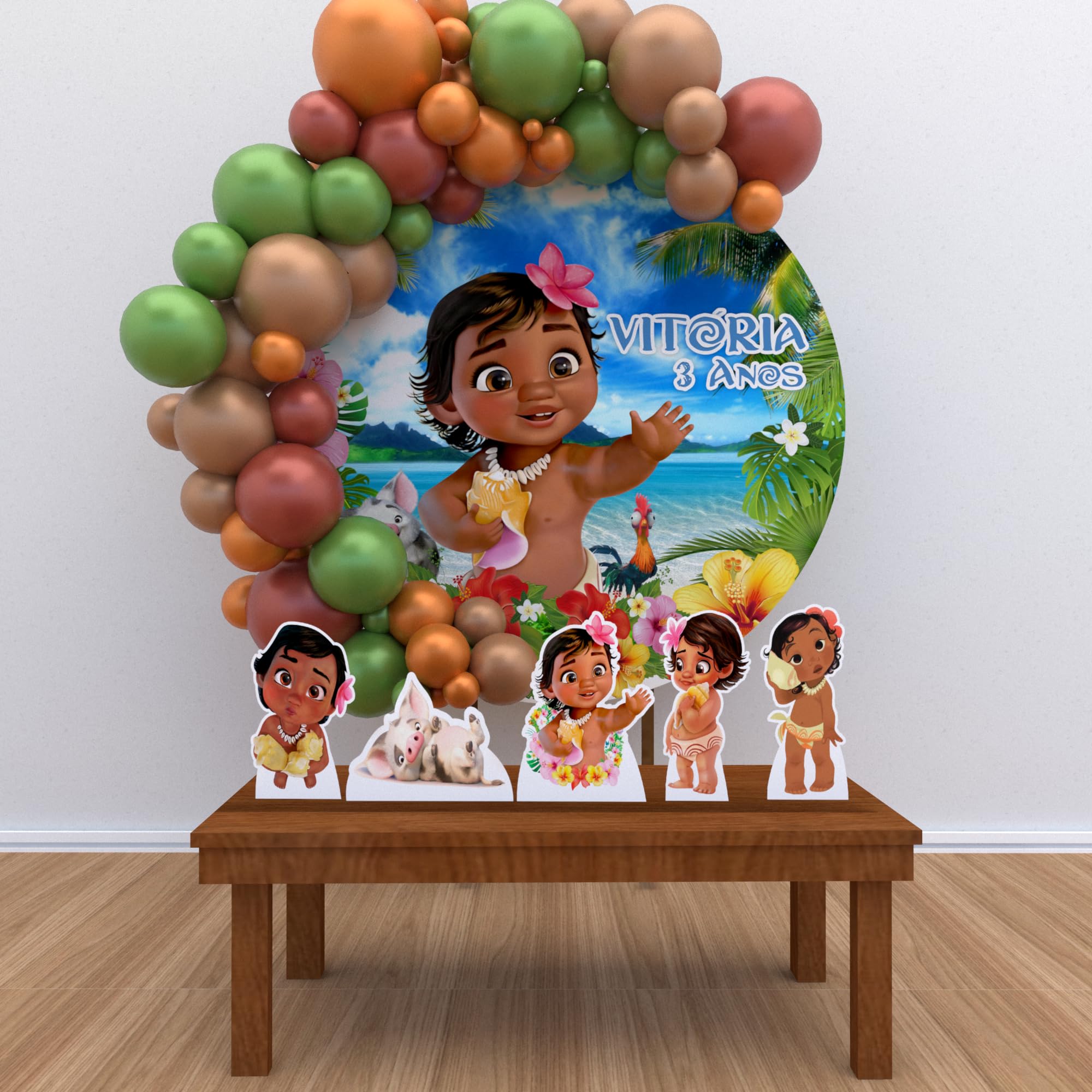 painel moana baby redondo