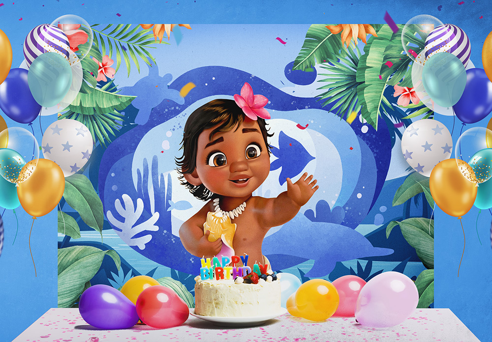 decoração moana baby para quarto