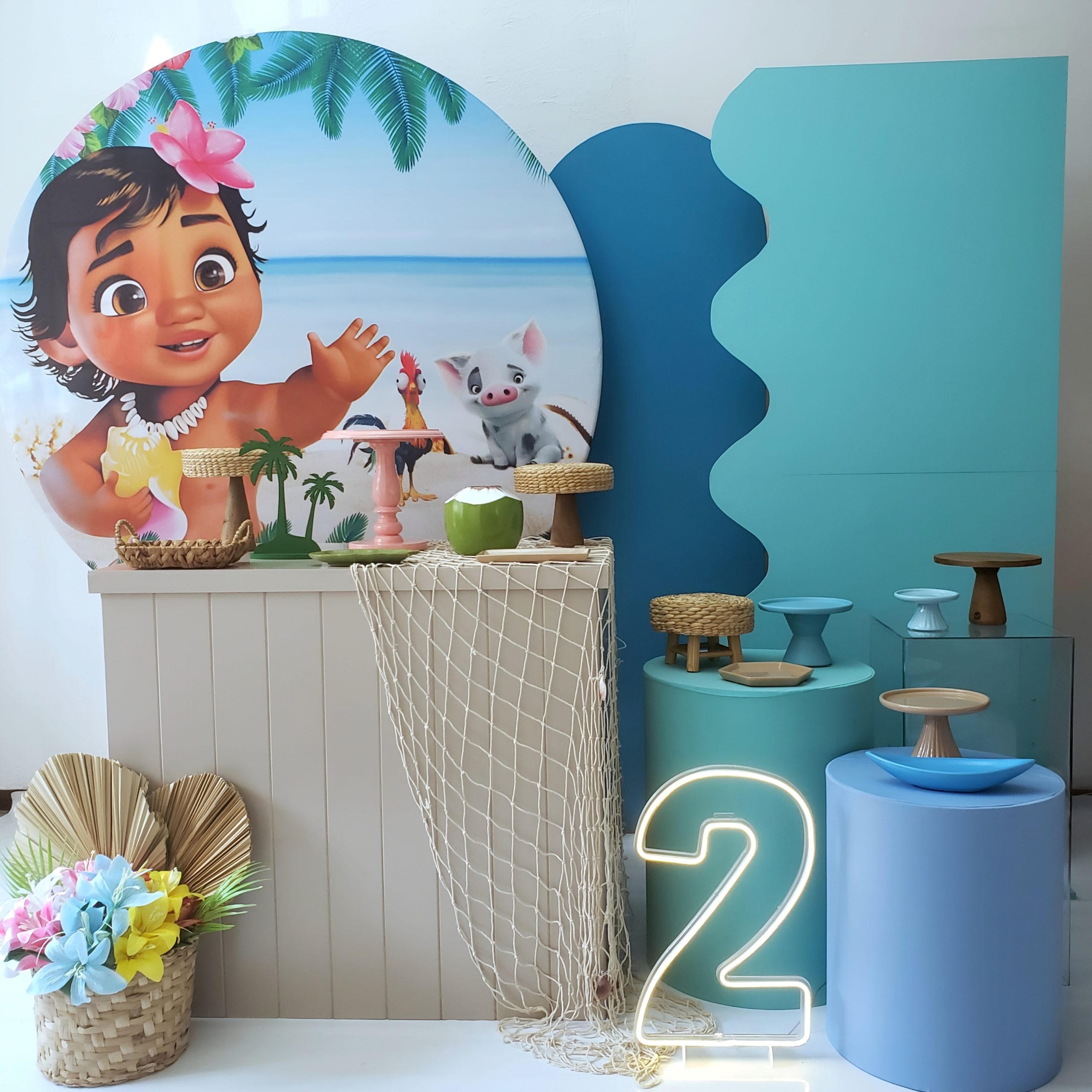 kit festa moana baby completo