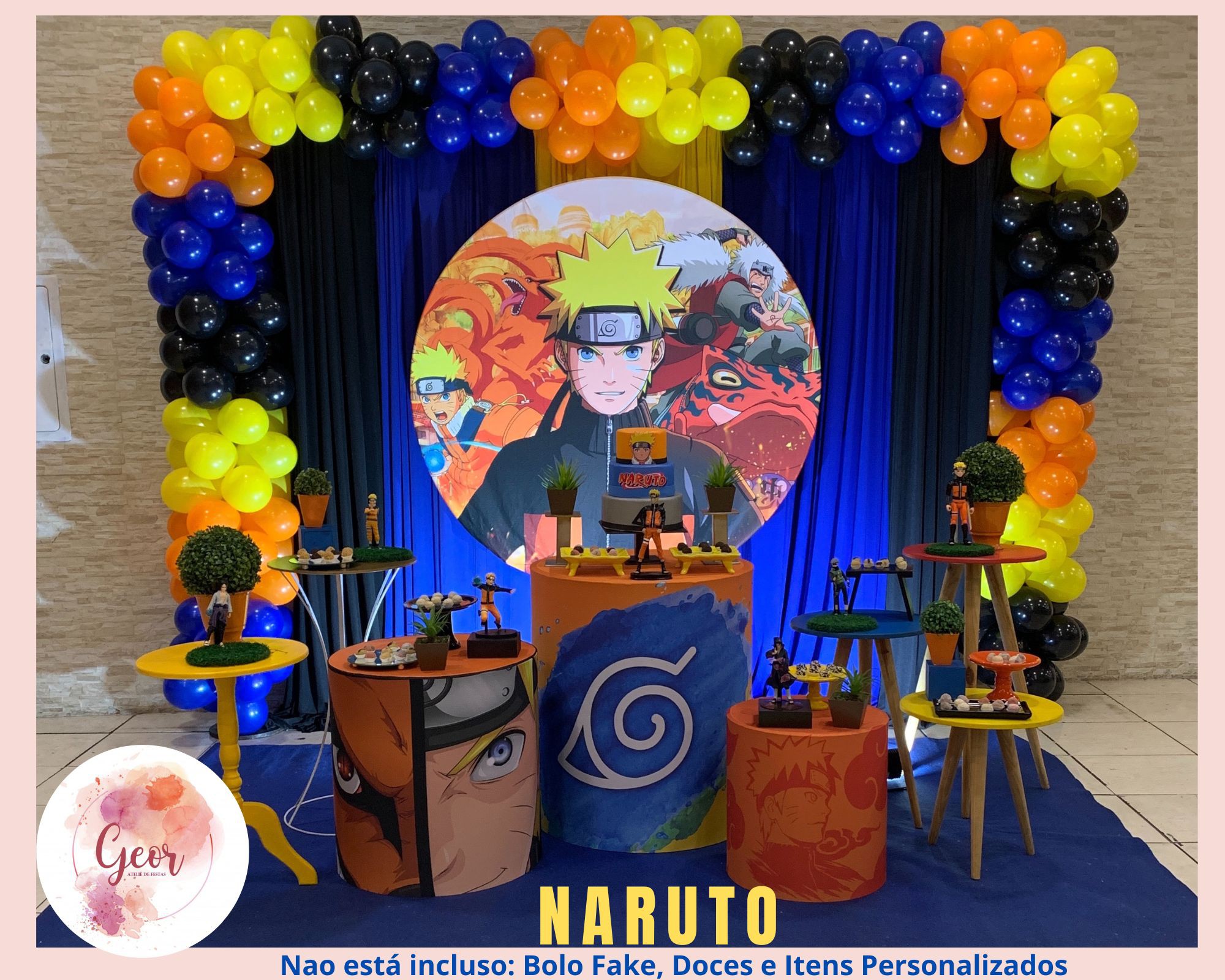 decoração naruto luxo