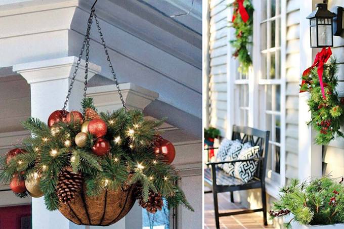 cascata de led vs projetor natal exterior