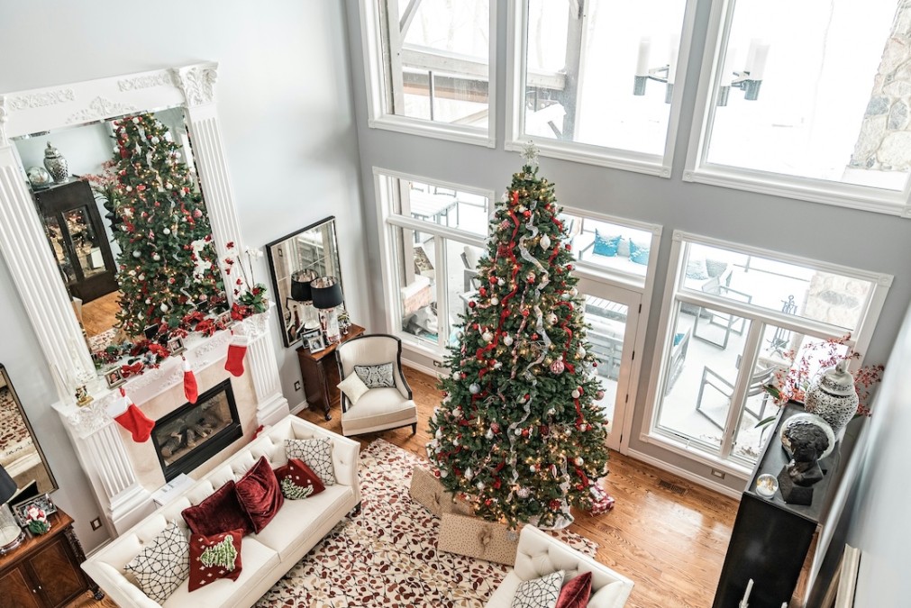 decoracao natal varanda apartamento com rede protecao