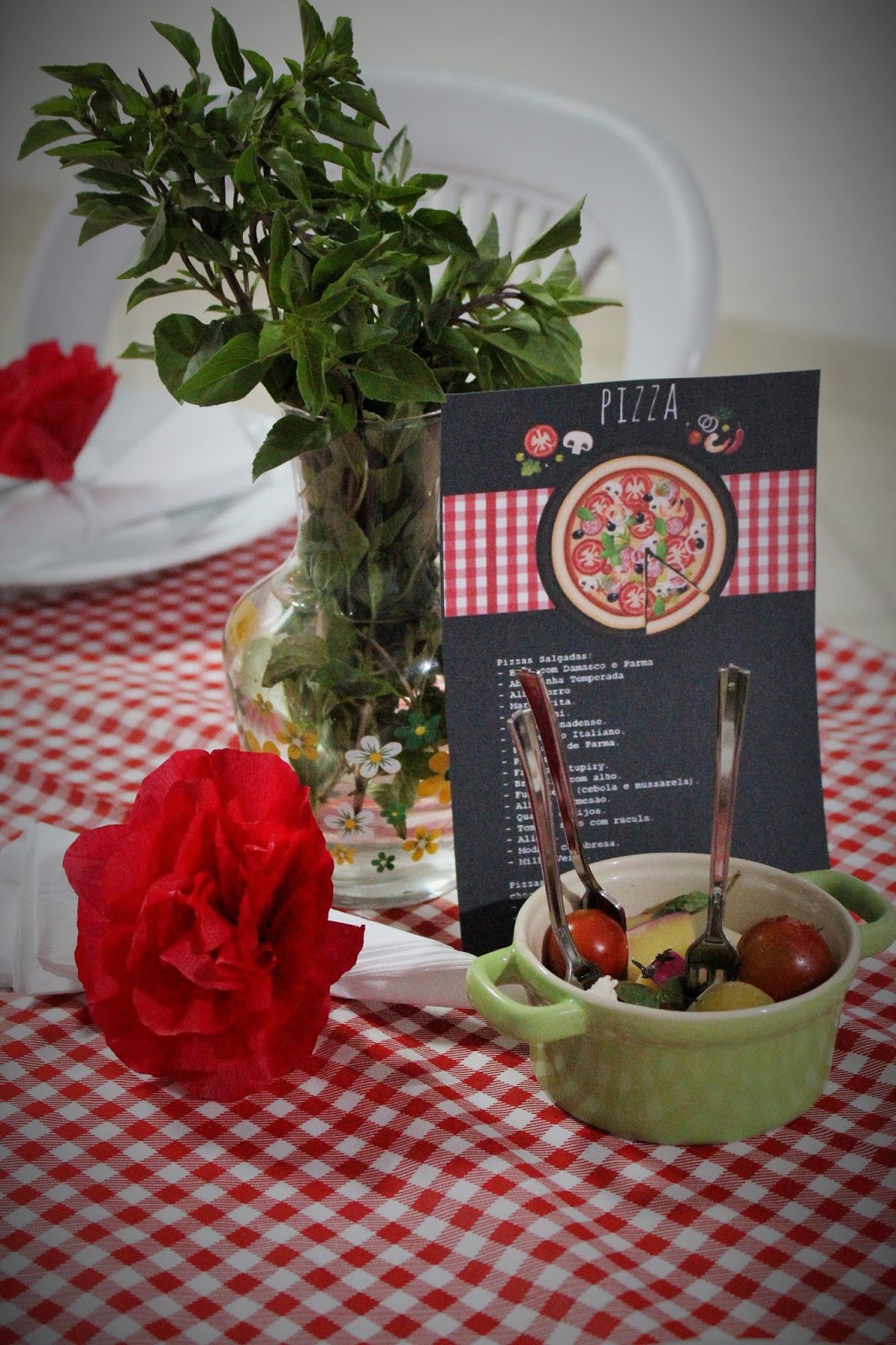 decoração festa italiana