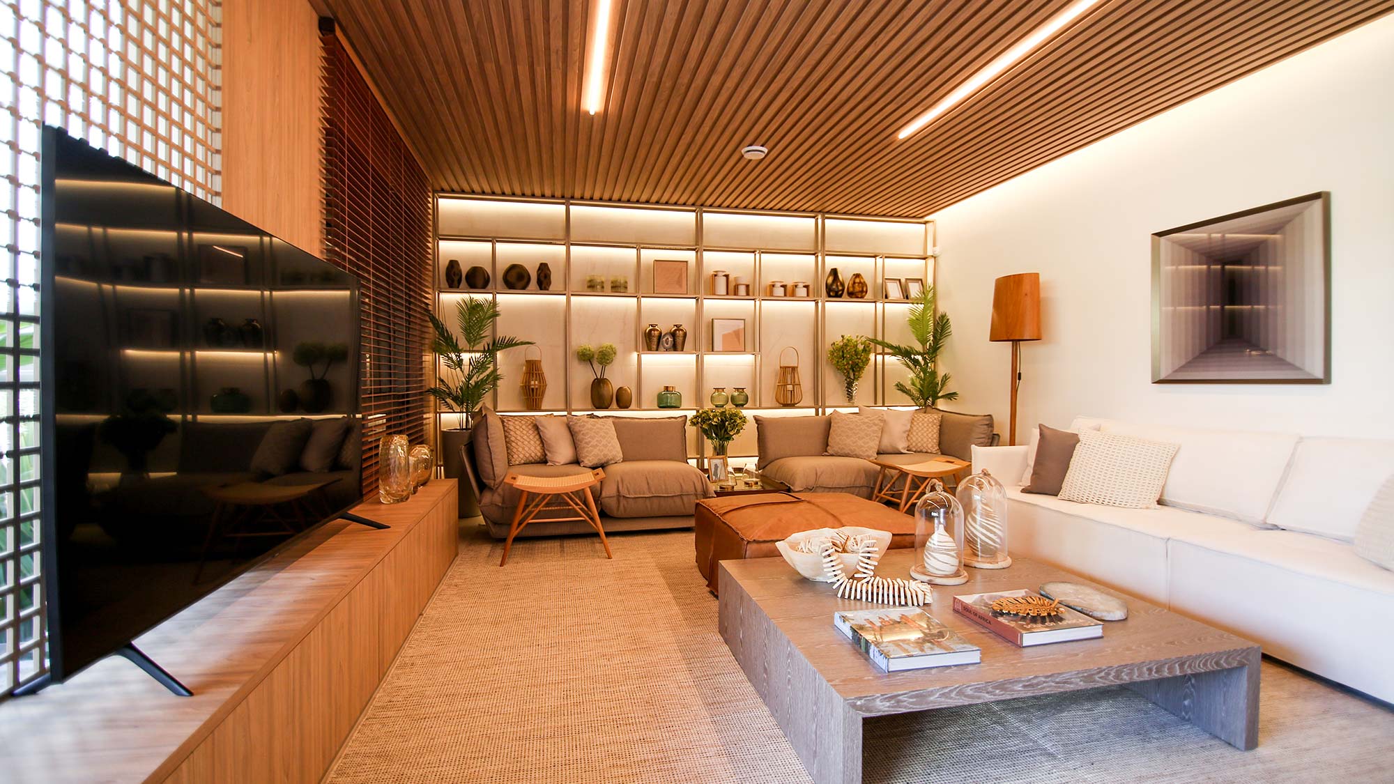 ideias decoração orgânica sala pequena